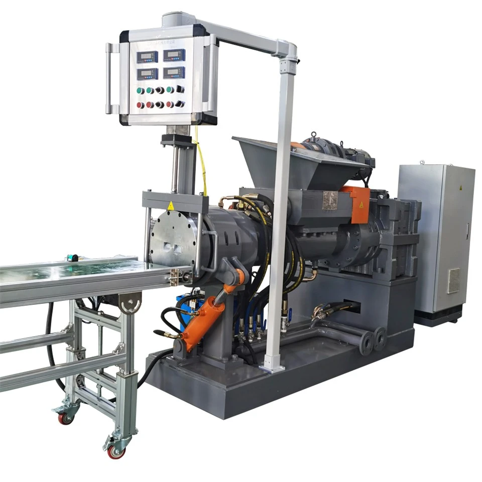 Silisyòm kawoutchou filtre extruder machin